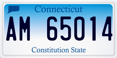 CT license plate AM65014
