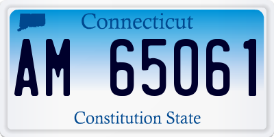CT license plate AM65061