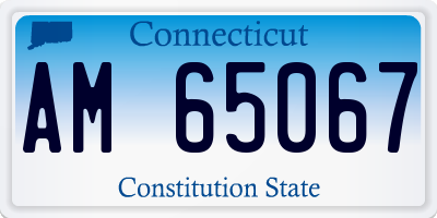 CT license plate AM65067