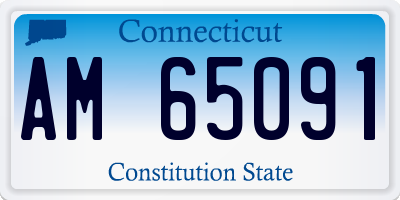 CT license plate AM65091