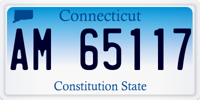 CT license plate AM65117