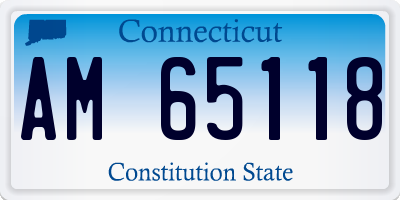 CT license plate AM65118