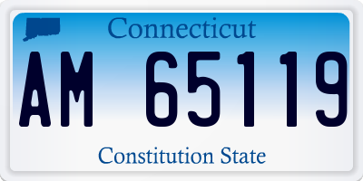 CT license plate AM65119