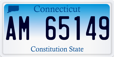 CT license plate AM65149