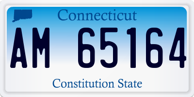 CT license plate AM65164