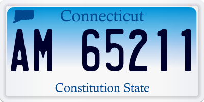 CT license plate AM65211