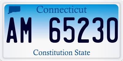 CT license plate AM65230