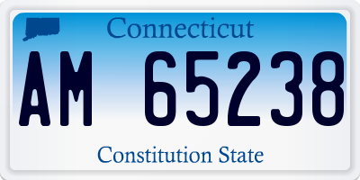 CT license plate AM65238