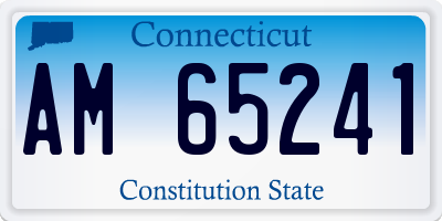 CT license plate AM65241