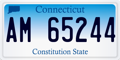 CT license plate AM65244
