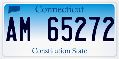 CT license plate AM65272