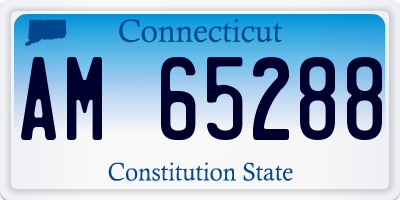 CT license plate AM65288