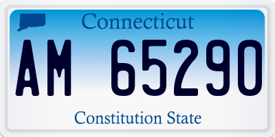 CT license plate AM65290
