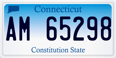 CT license plate AM65298