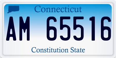 CT license plate AM65516