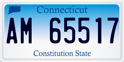 CT license plate AM65517