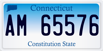 CT license plate AM65576