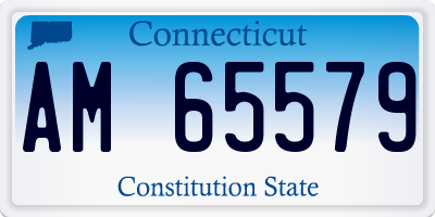 CT license plate AM65579