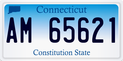 CT license plate AM65621