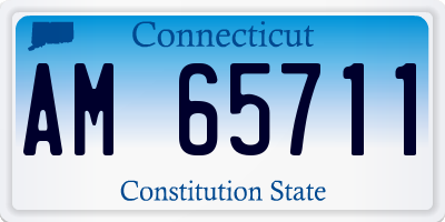 CT license plate AM65711