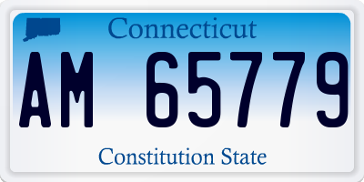 CT license plate AM65779