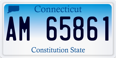 CT license plate AM65861