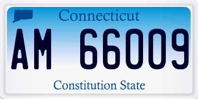 CT license plate AM66009
