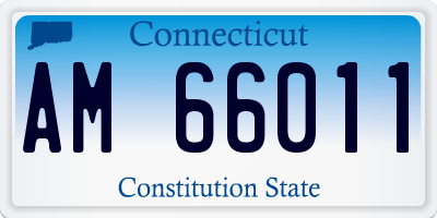 CT license plate AM66011