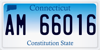 CT license plate AM66016