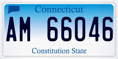 CT license plate AM66046