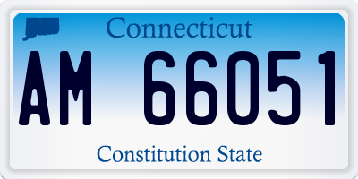 CT license plate AM66051