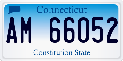 CT license plate AM66052