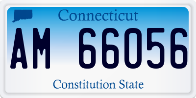 CT license plate AM66056