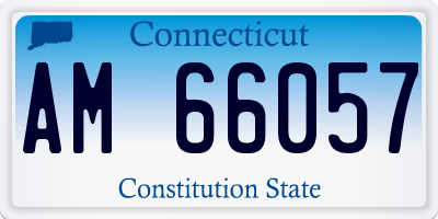 CT license plate AM66057