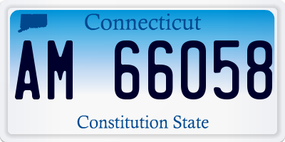 CT license plate AM66058