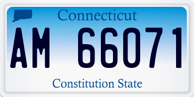 CT license plate AM66071