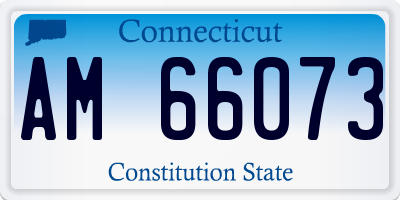 CT license plate AM66073
