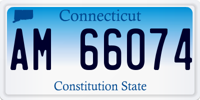 CT license plate AM66074
