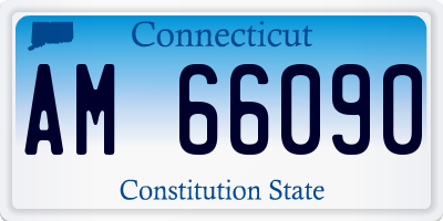 CT license plate AM66090