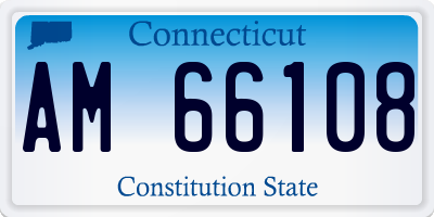 CT license plate AM66108