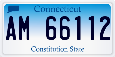 CT license plate AM66112