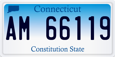 CT license plate AM66119