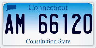 CT license plate AM66120