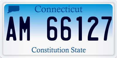 CT license plate AM66127