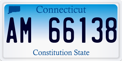 CT license plate AM66138
