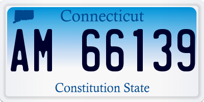 CT license plate AM66139