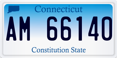 CT license plate AM66140