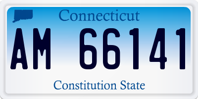 CT license plate AM66141