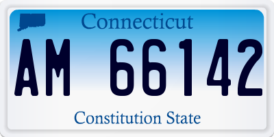 CT license plate AM66142