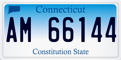 CT license plate AM66144